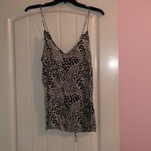 Animal printed top w tags attached size medium